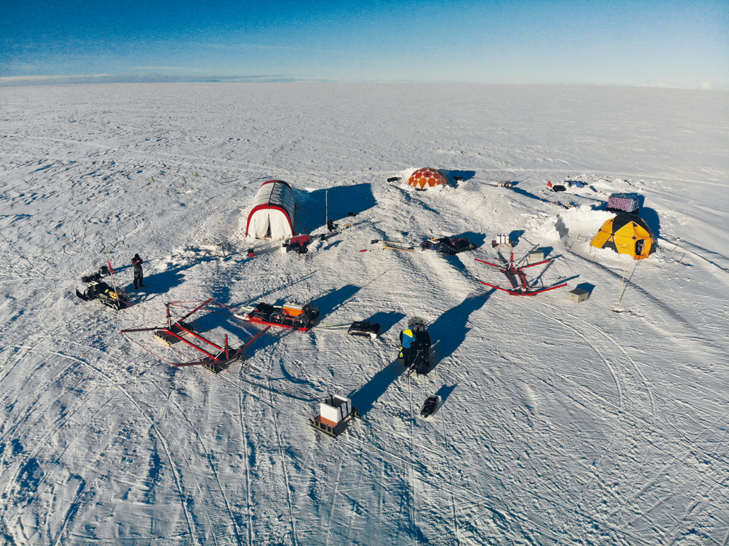 Rune Kraghedes lejr på Indlandsisen