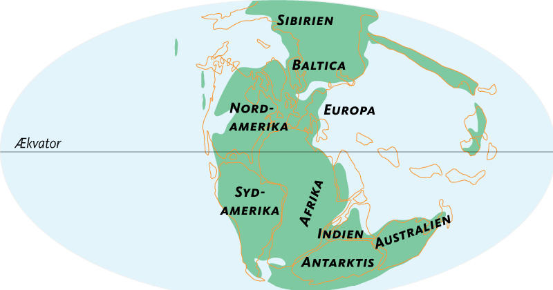Kort af geologisk tidsalder JURA