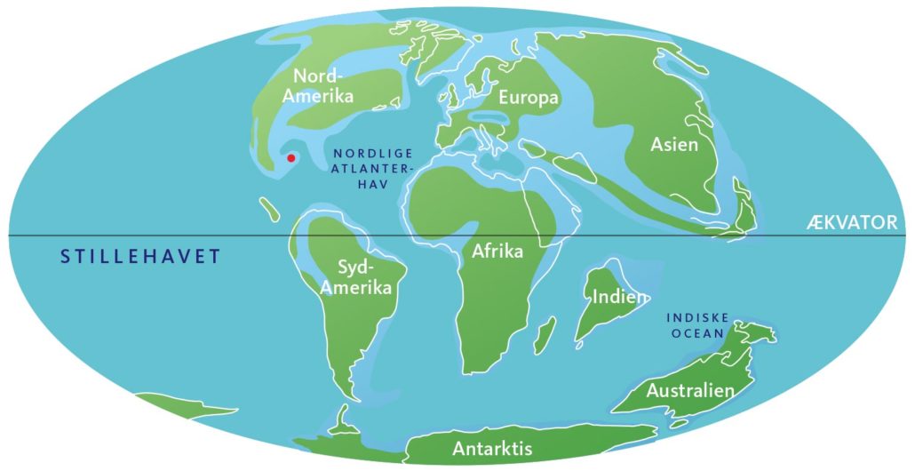 illustration af kontinent placering