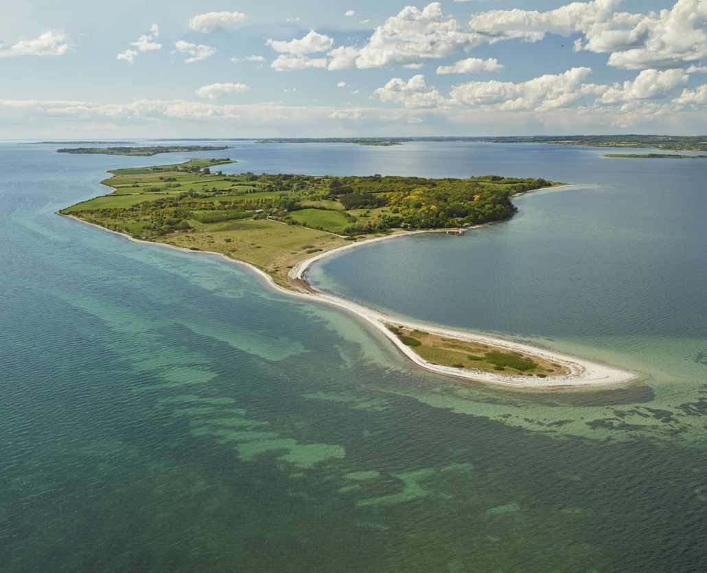Avernakø luftfoto i det sydfynske øhav