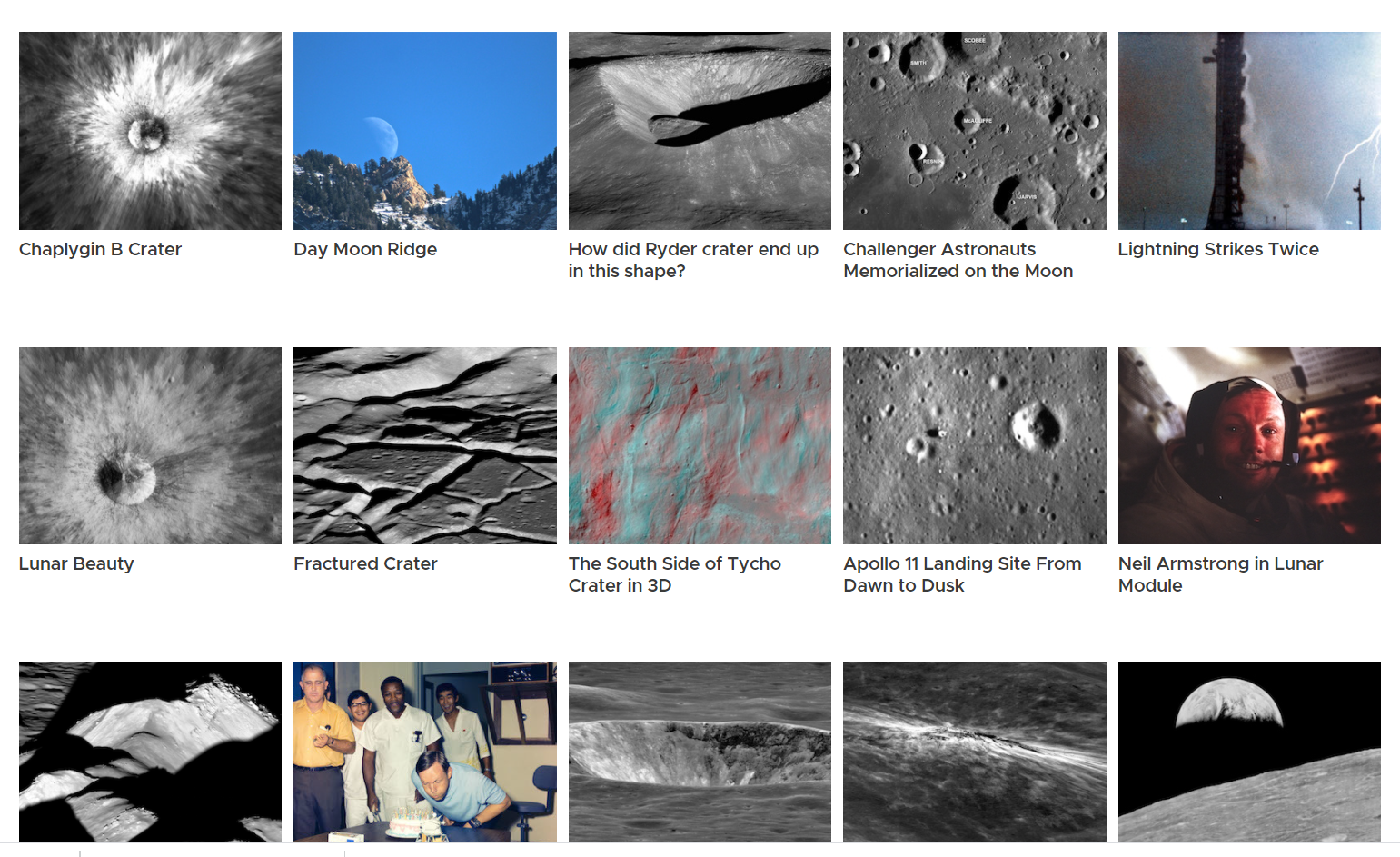 Månegalleriet hos NASA