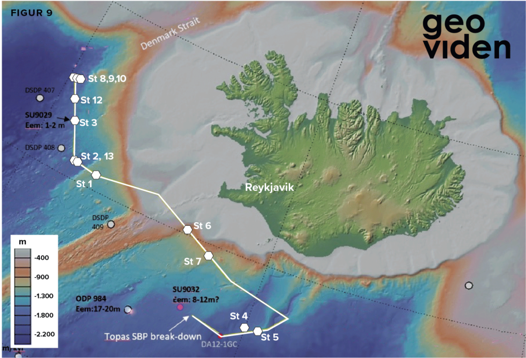 kort over steder, der blev taget kerner