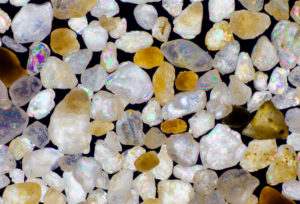 Et makrobillede af sand