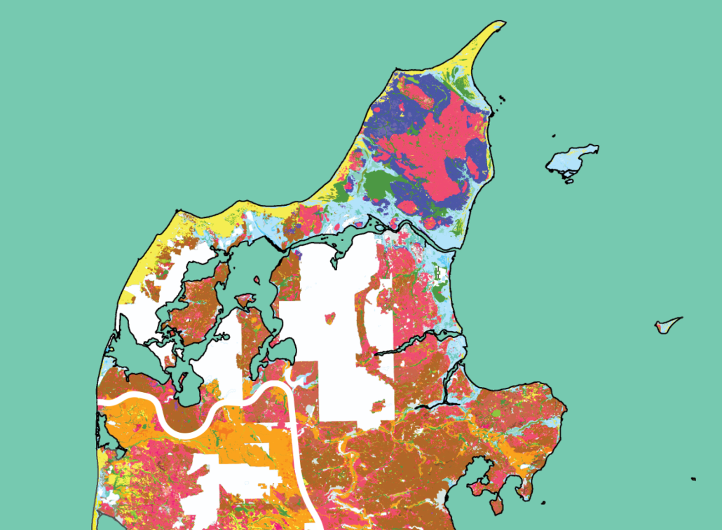 Spidsen af Danmarks kortet