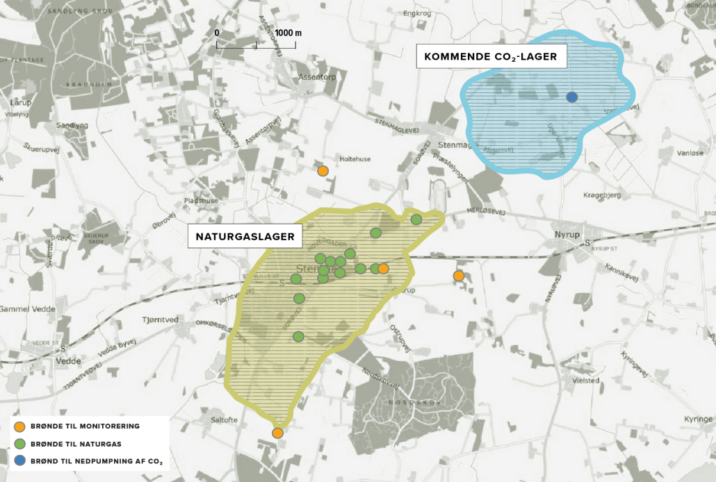 Figur af CO2-lagret i Stenlille