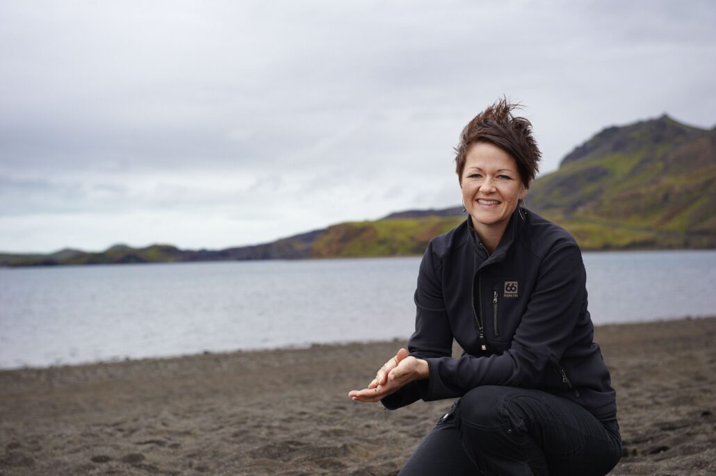 Foto af Rikke Pedersen i Island